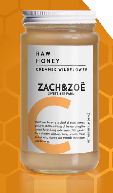 Zach & Zoe Honey - Creamed Wildflower- 100% Raw Honey