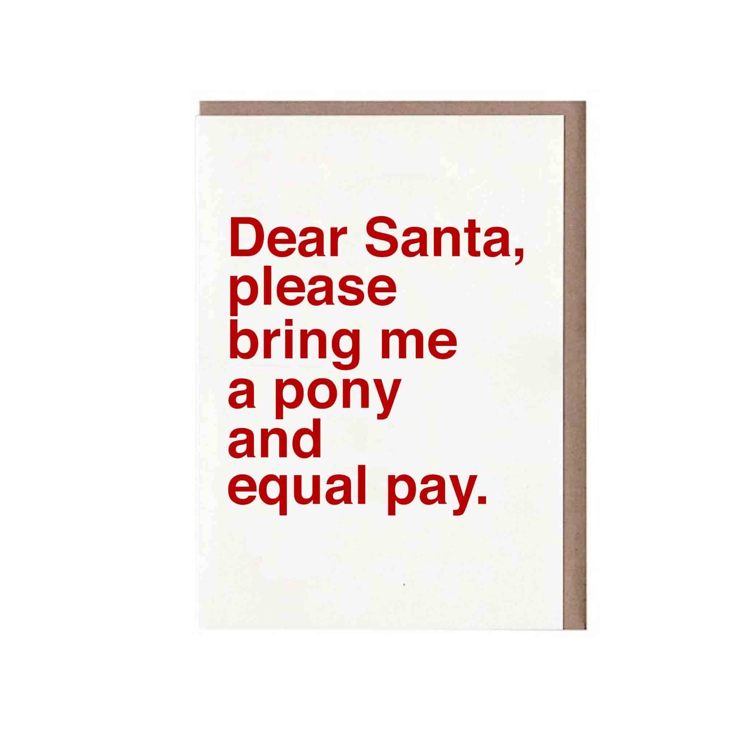Sad Shop - Dear Santa, Please Bring Me a Pony and Equal Pay
