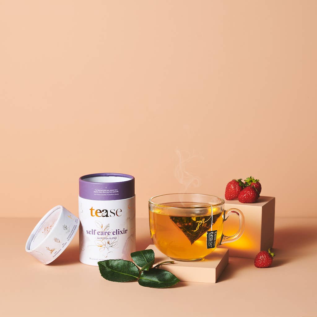 Tease Wellness - Self Care Elixir, Tea Blend | Compostable Pyramid Bags